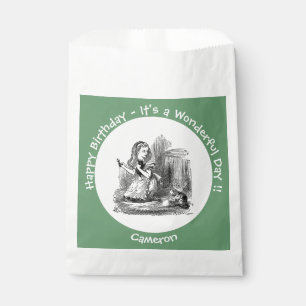 Alice in Wonderland Party - Alice and the Kitten   Favour Bag