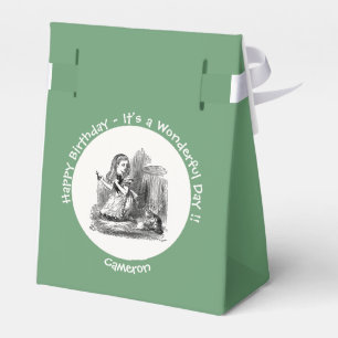 Alice in Wonderland Party - Alice and the Kitten Favour Box