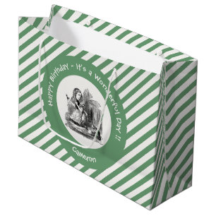 Alice in Wonderland Party - Alice and the Kitten Large Gift Bag