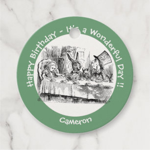 Alice in Wonderland Party - Mad Hatter's Tea Party Favour Tags