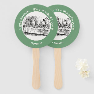 Alice in Wonderland Party - Mad Hatter's Tea Party Hand Fan