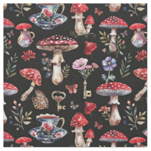 Alice in Wonderland Pattern Fabric
