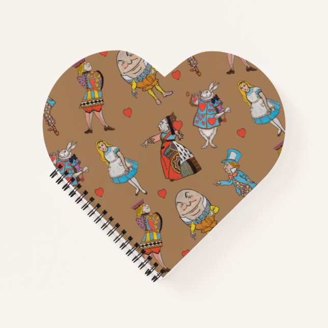 Alice in Wonderland Pattern Notebook (Front)