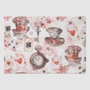 Alice in Wonderland Pattern Tissue Paper