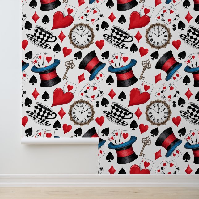 Alice in Wonderland Pattern  Wallpaper (Application)