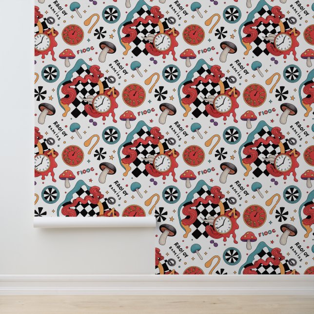 Alice in Wonderland Pattern  Wallpaper (Application)
