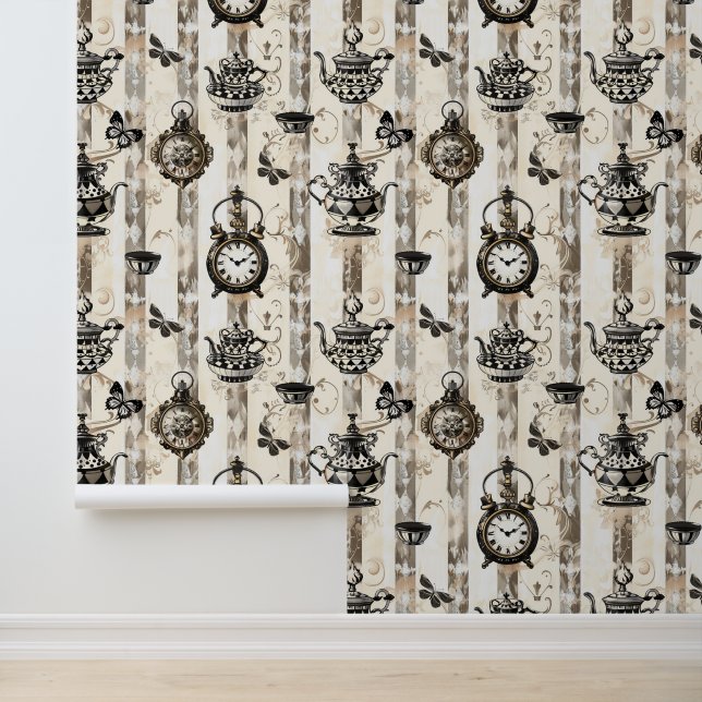 Alice in Wonderland Pattern Wallpaper (Application)