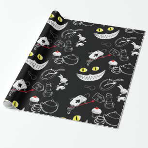 Alice in Wonderland Pattern Wrapping Paper