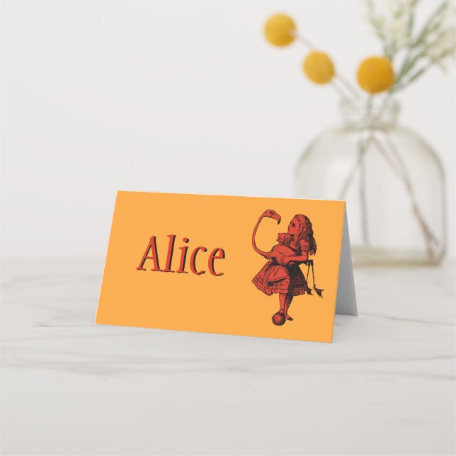 Alice in Wonderland Place Card (Front)