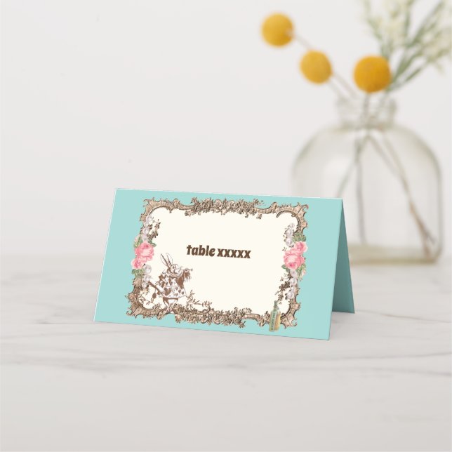 alice in wonderland, Place Card (Front)