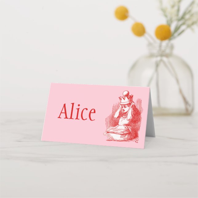 Alice in Wonderland Place Card (Front)