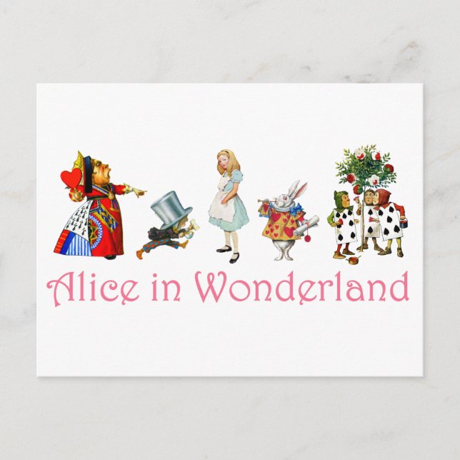 Alice in Wonderland Postcard (Front)