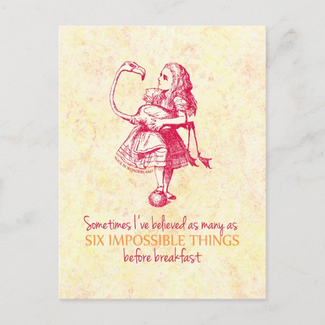 Alice in Wonderland Postcard (Front)
