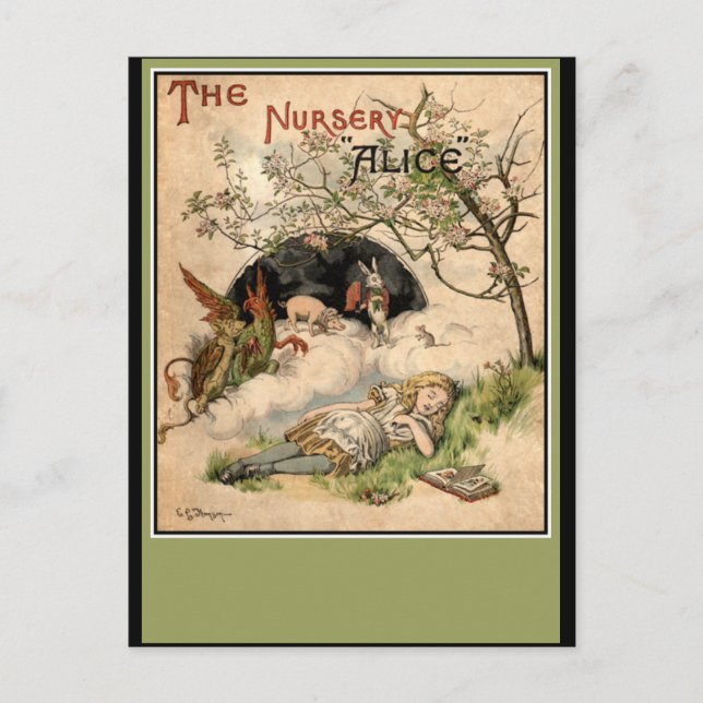 Alice in Wonderland Postcard (Front)