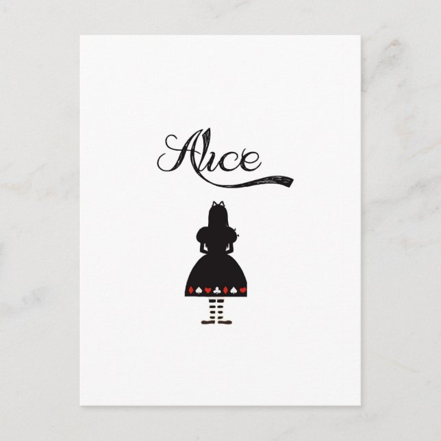 Alice In Wonderland Postcard (Front)