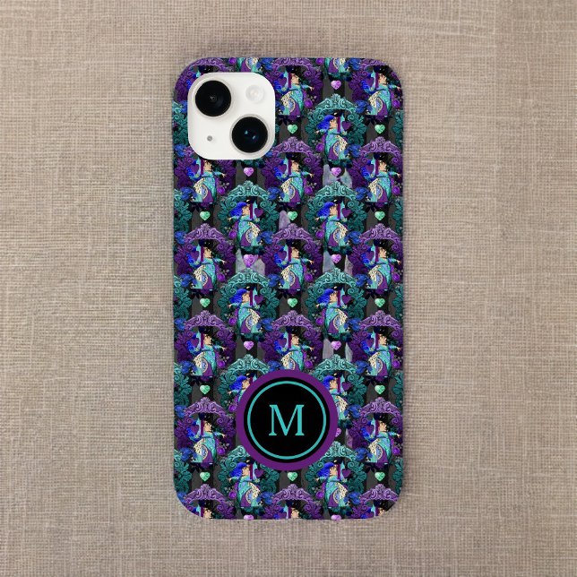 Alice in Wonderland Purple Teal Queen of Hearts Case-Mate iPhone Case (Creator Uploaded)