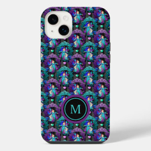 Alice in Wonderland Purple Teal Queen of Hearts iPhone 14 Plus Case