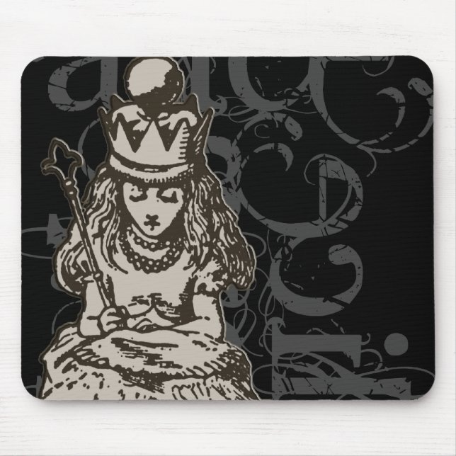 Alice In Wonderland Queen Alice Grunge (Single) Mouse Pad (Front)