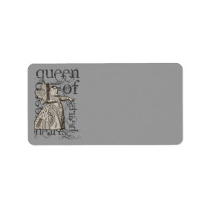 Alice In Wonderland Queen of Heart Grunge (Single) Label