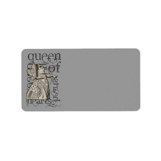 Alice In Wonderland Queen of Heart Grunge (Single) Label (Front)