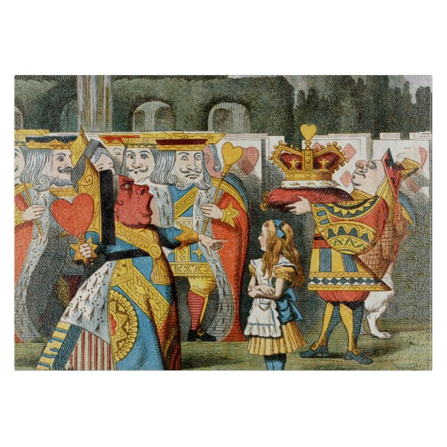 Alice in Wonderland Queen of Hearts Cutting Board (Front)