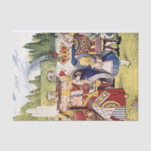 Alice in Wonderland Queen of Hearts Decoupage Tissue Paper