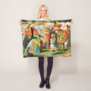 Alice in Wonderland Queen of Hearts Fleece Blanket