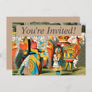 Alice in Wonderland Queen of Hearts Invitation