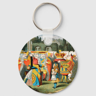 Alice in Wonderland Queen of Hearts Key Ring