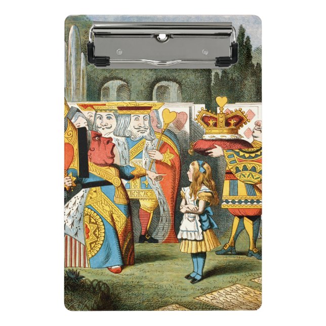 Alice in Wonderland Queen of Hearts Mini Clipboard (Front)