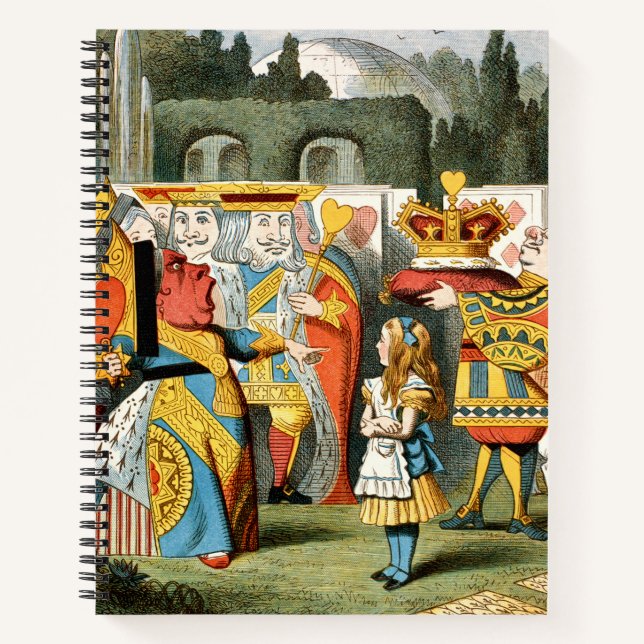 Alice in Wonderland Queen of Hearts Notebook (Front)