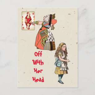 Alice in Wonderland - Queen of Hearts Postcard