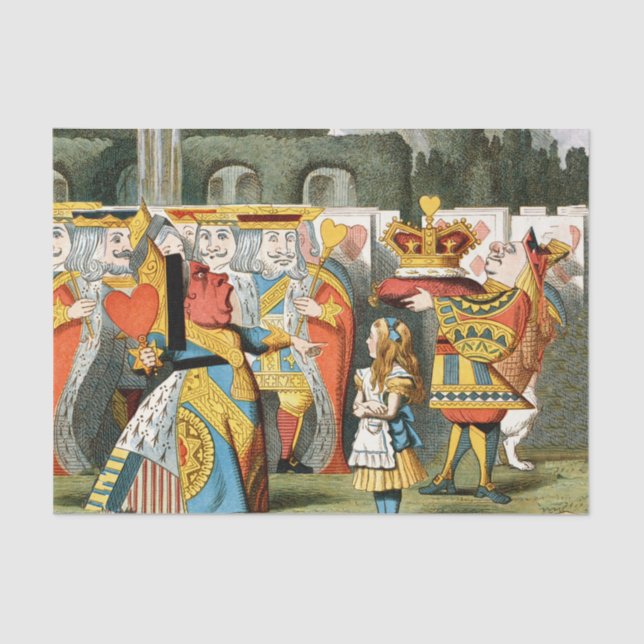 Alice in Wonderland Queen of Hearts Tissue Paper (Front)