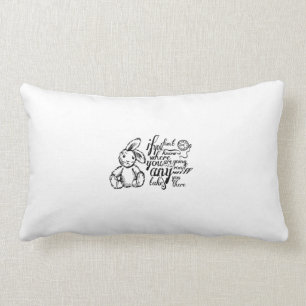 Alice in Wonderland Quote Lumbar Cushion