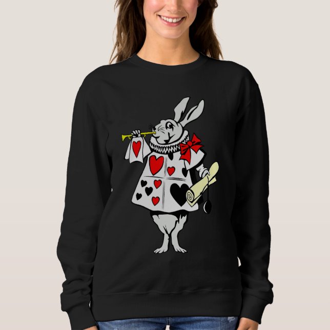 Alice In Wonderland Rabbit Easter Tshirt Bunny Pla (Front)