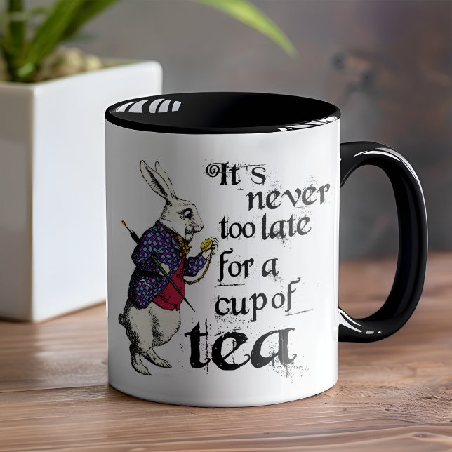 Alice In Wonderland Rabbit Novelty Tea Mug (Oh dear oh dear don't miss this one! )