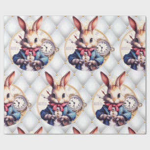 Alice In Wonderland Rabbit Wedding Theme Wrapping Paper