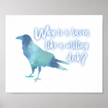 Alice in Wonderland Raven Horizontal Print