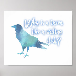 Alice in Wonderland Raven Horizontal Print