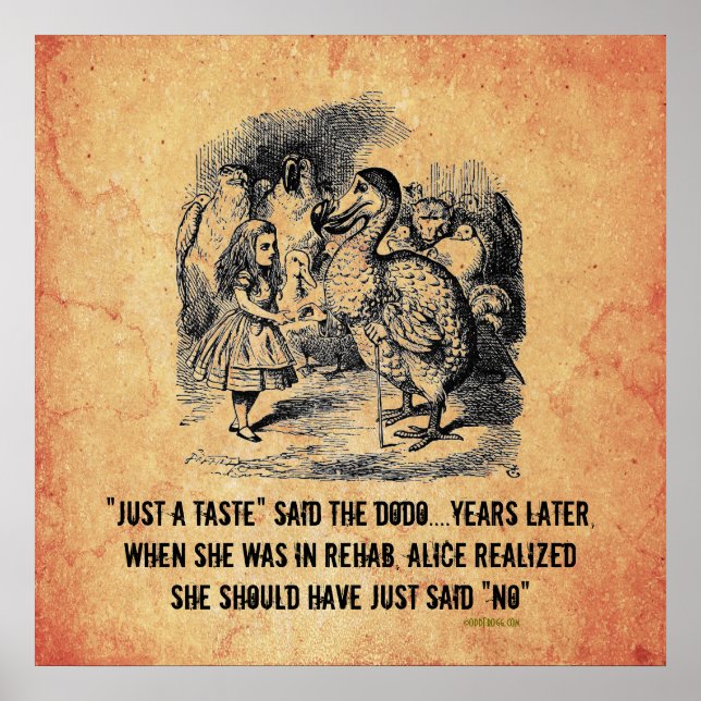 Alice (In Wonderland) Rehab Parody Poster (Front)