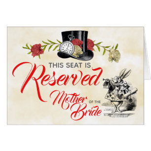 Alice in Wonderland Reserved Seat Sign