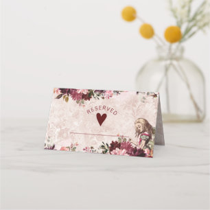 Alice in Wonderland Reserved Seating Wedding Place Card