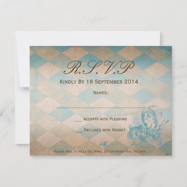 Alice in Wonderland - RSVP (Front)