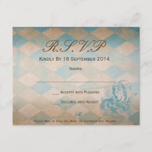 Alice in Wonderland - RSVP Card