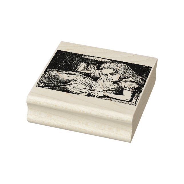 Alice in Wonderland Rubber Stamp (Stamp)