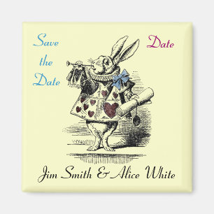 Alice in Wonderland Save the Date Magnet
