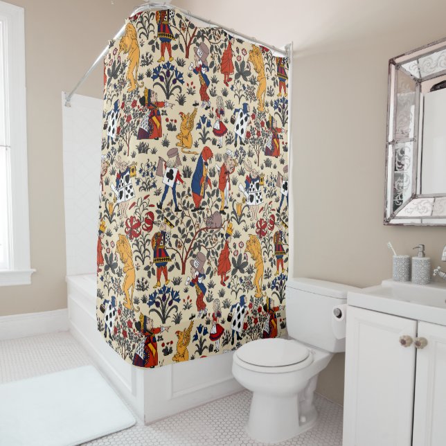 Alice in Wonderland Shower Curtain (In Situ)
