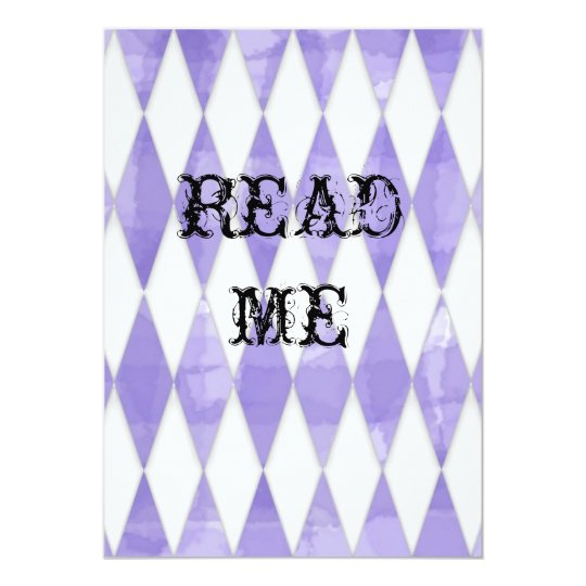 Alice in Wonderland Shower Invite