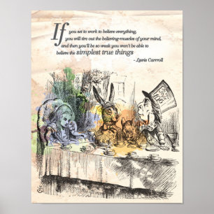 Alice in Wonderland "Simplest True Things" Poster