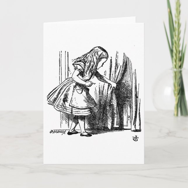 Alice in Wonderland  Small Door to Wonderland Card (Front)